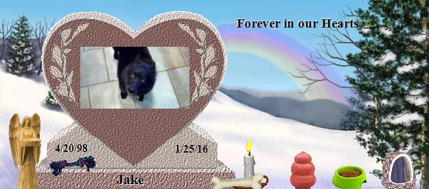 Jake's Rainbow Bridge Pet Loss Memorial Residency Image