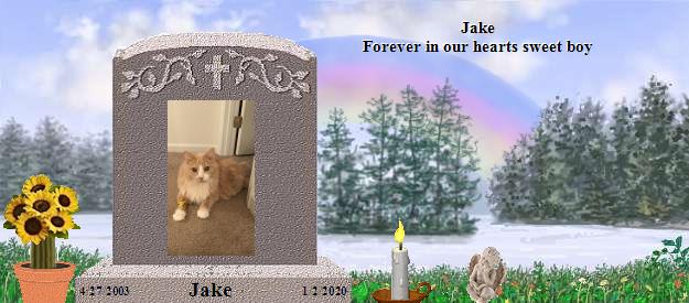 Jake's Rainbow Bridge Pet Loss Memorial Residency Image