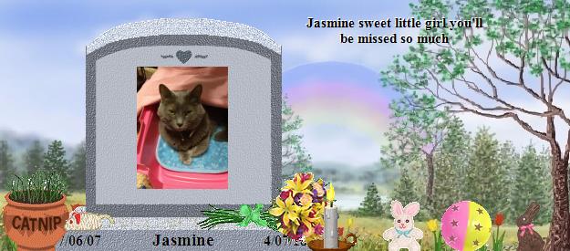 Jasmine's Rainbow Bridge Pet Loss Memorial Residency Image