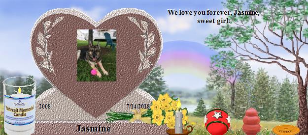 Jasmine's Rainbow Bridge Pet Loss Memorial Residency Image