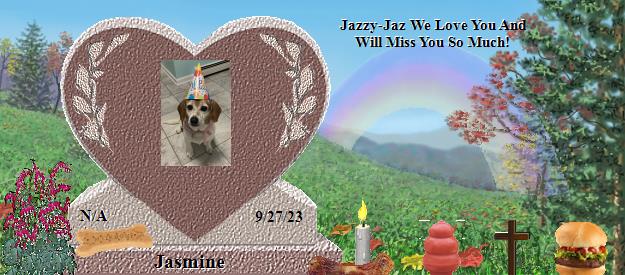 Jasmine's Rainbow Bridge Pet Loss Memorial Residency Image