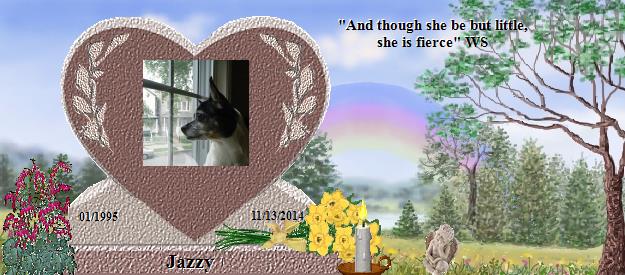 Jazzy's Rainbow Bridge Pet Loss Memorial Residency Image
