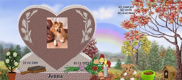 Jenna's Rainbow Bridge Pet Loss Memorial Residency Image