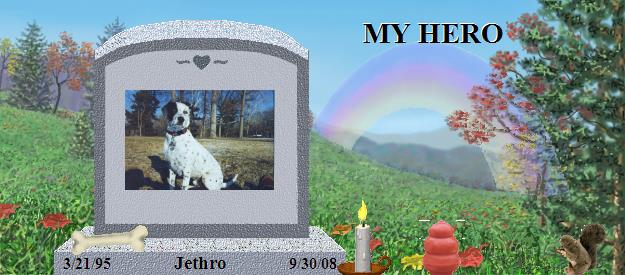 Jethro's Rainbow Bridge Pet Loss Memorial Residency Image