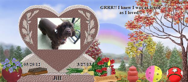 Jill's Rainbow Bridge Pet Loss Memorial Residency Image