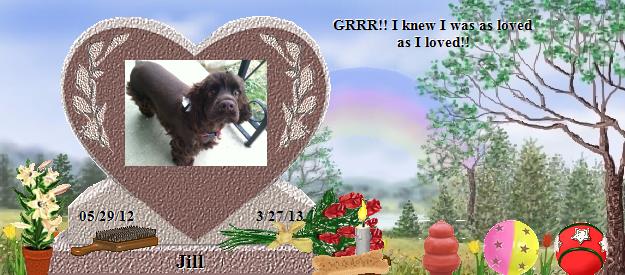Jill's Rainbow Bridge Pet Loss Memorial Residency Image