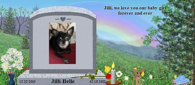 Jilli-Belle's Rainbow Bridge Pet Loss Memorial Residency Image