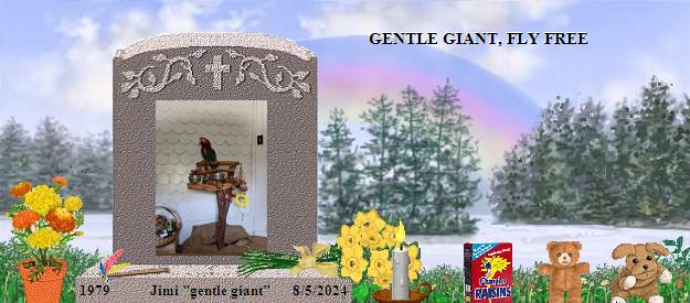 Jimi "gentle giant"'s Rainbow Bridge Pet Loss Memorial Residency Image