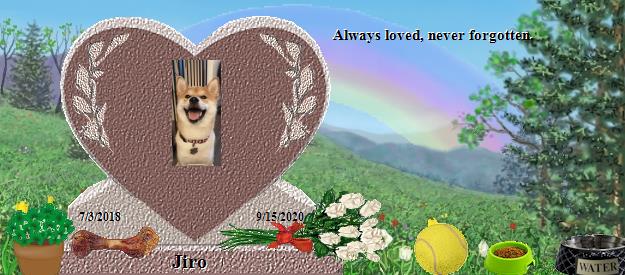 Jiro's Rainbow Bridge Pet Loss Memorial Residency Image