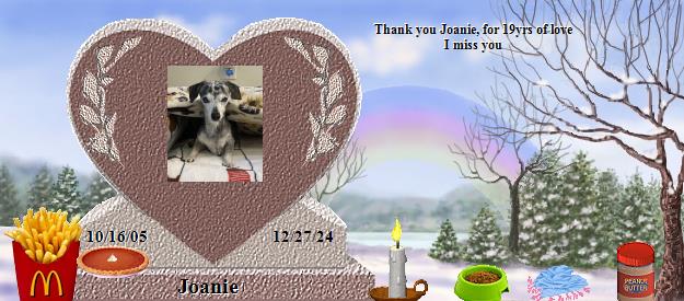 Joanie's Rainbow Bridge Pet Loss Memorial Residency Image