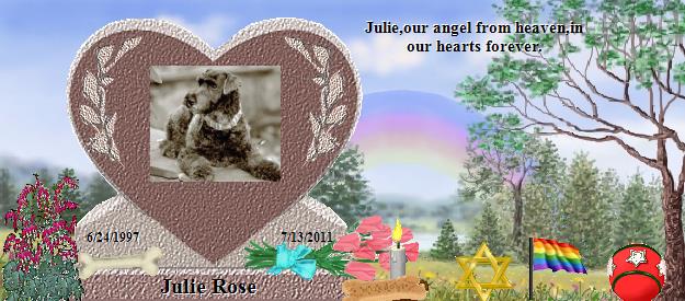 Julie Rose's Rainbow Bridge Pet Loss Memorial Residency Image