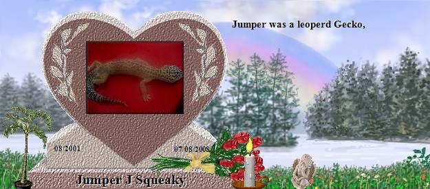 Jumper J Squeaky's Rainbow Bridge Pet Loss Memorial Residency Image