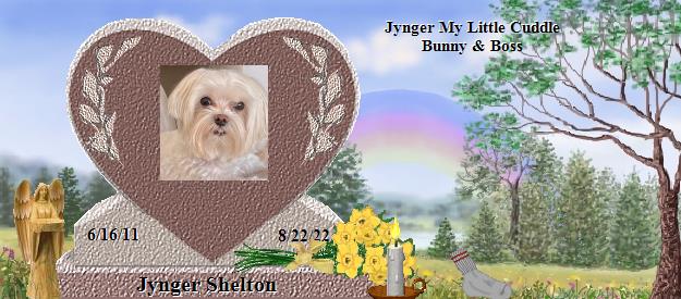 Jynger Shelton's Rainbow Bridge Pet Loss Memorial Residency Image