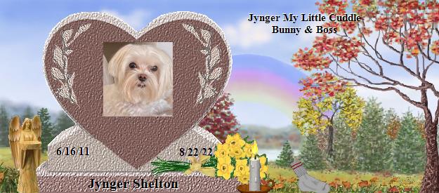 Jynger Shelton's Rainbow Bridge Pet Loss Memorial Residency Image
