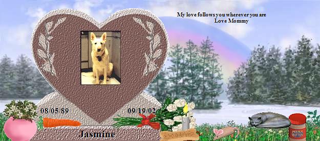 Jasmine's Rainbow Bridge Pet Loss Memorial Residency Image