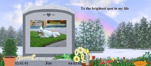 Joe's Rainbow Bridge Pet Loss Memorial Residency Image