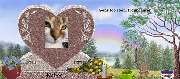 Kaboo's Rainbow Bridge Pet Loss Memorial Residency Image