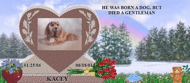 KACEY's Rainbow Bridge Pet Loss Memorial Residency Image