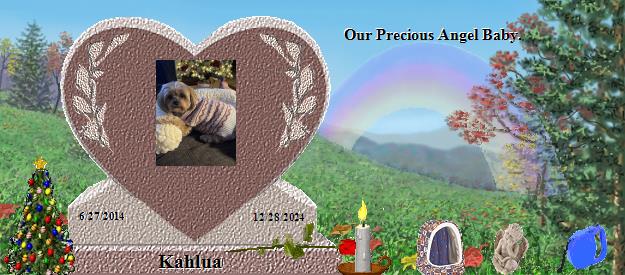 Kahlua's Rainbow Bridge Pet Loss Memorial Residency Image