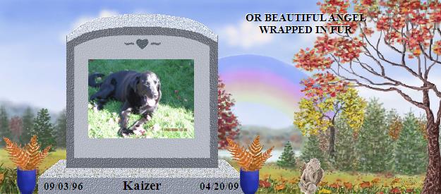 Kaizer's Rainbow Bridge Pet Loss Memorial Residency Image