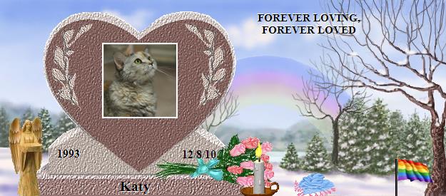 Katy's Rainbow Bridge Pet Loss Memorial Residency Image