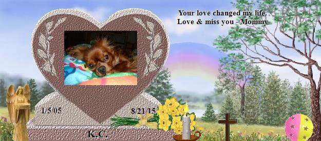 K.C.'s Rainbow Bridge Pet Loss Memorial Residency Image