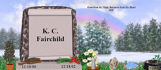 K. C. Fairchild's Rainbow Bridge Pet Loss Memorial Residency Image