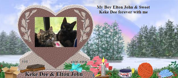 Keke Dee & Elton John's Rainbow Bridge Pet Loss Memorial Residency Image