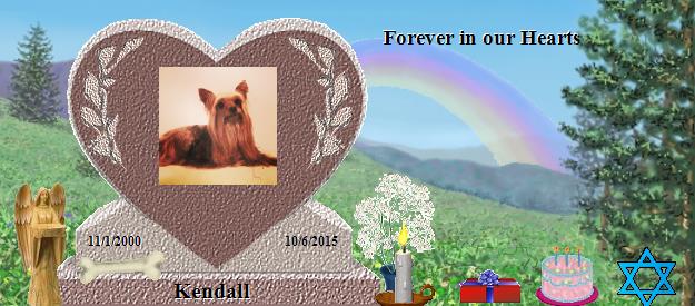 Kendall's Rainbow Bridge Pet Loss Memorial Residency Image