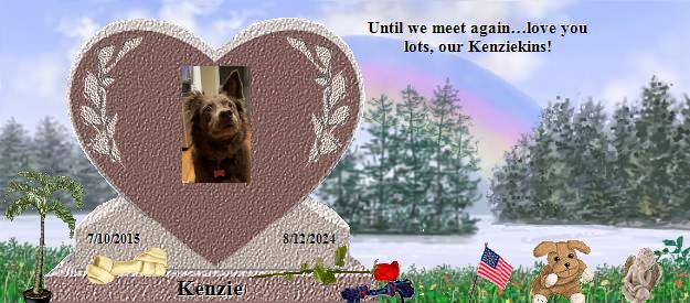 Kenzie's Rainbow Bridge Pet Loss Memorial Residency Image