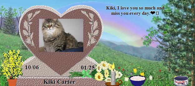 Kiki Carter's Rainbow Bridge Pet Loss Memorial Residency Image