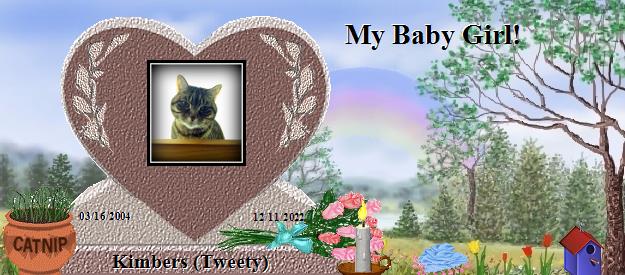 Kimbers (Tweety)'s Rainbow Bridge Pet Loss Memorial Residency Image