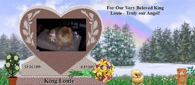 King Louie's Rainbow Bridge Pet Loss Memorial Residency Image