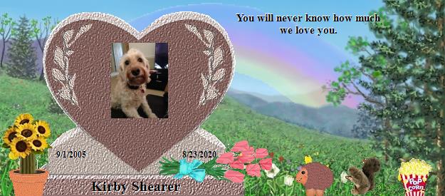 Kirby Shearer's Rainbow Bridge Pet Loss Memorial Residency Image