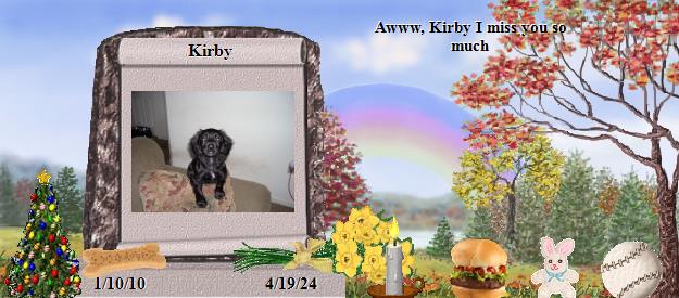 Kirby's Rainbow Bridge Pet Loss Memorial Residency Image