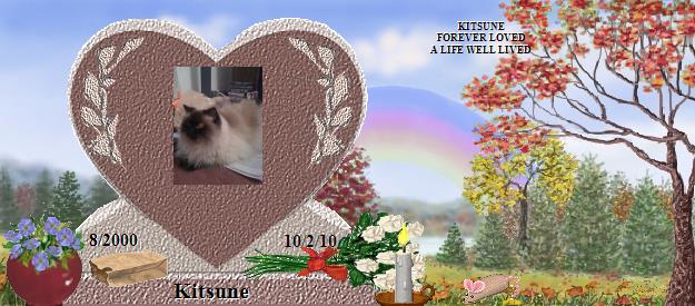 Kitsune's Rainbow Bridge Pet Loss Memorial Residency Image