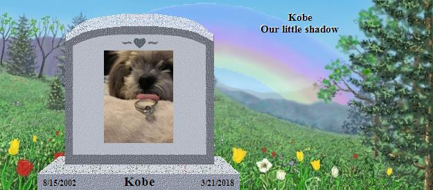 Kobe's Rainbow Bridge Pet Loss Memorial Residency Image