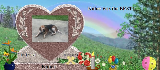 Kobee's Rainbow Bridge Pet Loss Memorial Residency Image