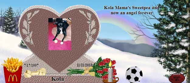 Kola's Rainbow Bridge Pet Loss Memorial Residency Image