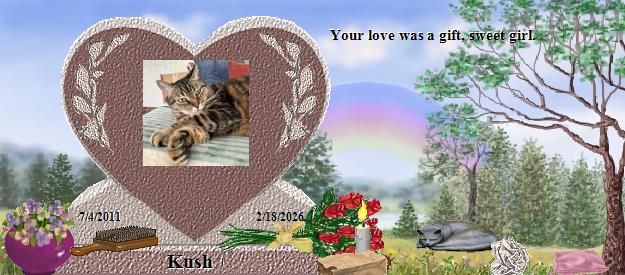 Kush's Rainbow Bridge Pet Loss Memorial Residency Image