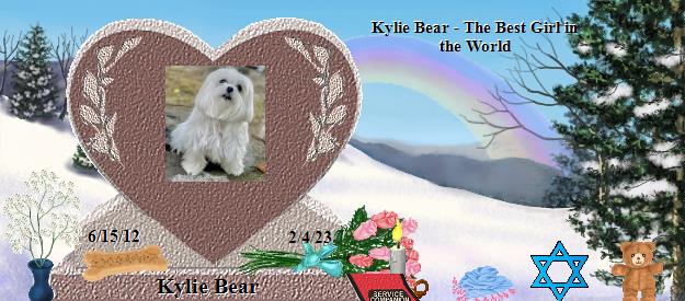 Kylie Bear's Rainbow Bridge Pet Loss Memorial Residency Image