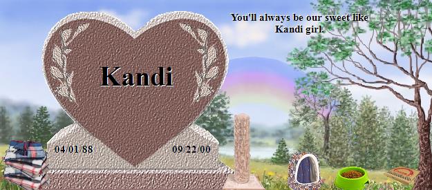 Kandi's Rainbow Bridge Pet Loss Memorial Residency Image