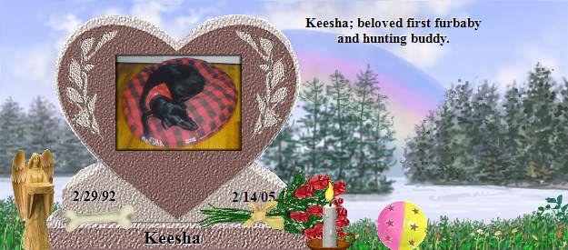 Keesha's Rainbow Bridge Pet Loss Memorial Residency Image