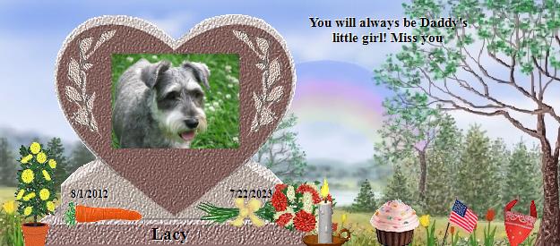 Lacy's Rainbow Bridge Pet Loss Memorial Residency Image