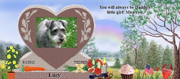 Lacy's Rainbow Bridge Pet Loss Memorial Residency Image