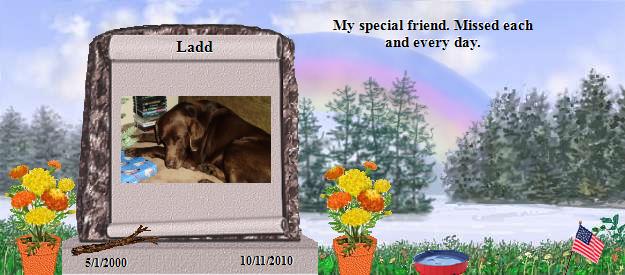 Ladd's Rainbow Bridge Pet Loss Memorial Residency Image