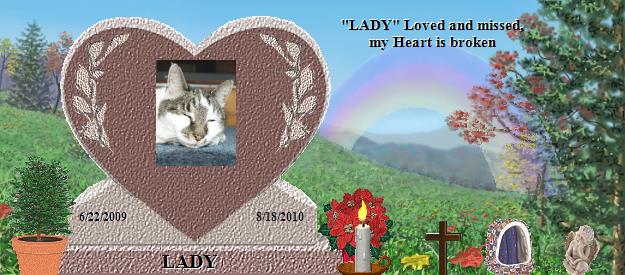 LADY's Rainbow Bridge Pet Loss Memorial Residency Image