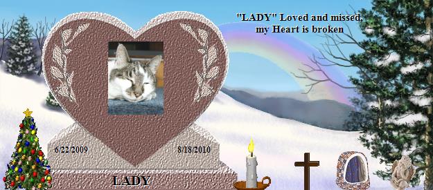 LADY's Rainbow Bridge Pet Loss Memorial Residency Image