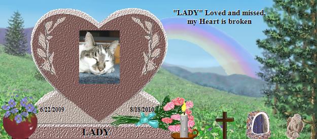 LADY's Rainbow Bridge Pet Loss Memorial Residency Image