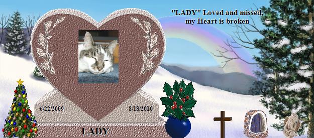 LADY's Rainbow Bridge Pet Loss Memorial Residency Image